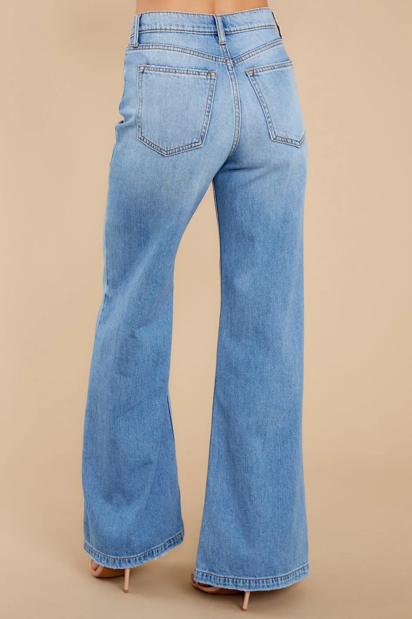 Another Jam Session Medium Wash Wide Leg Jeans