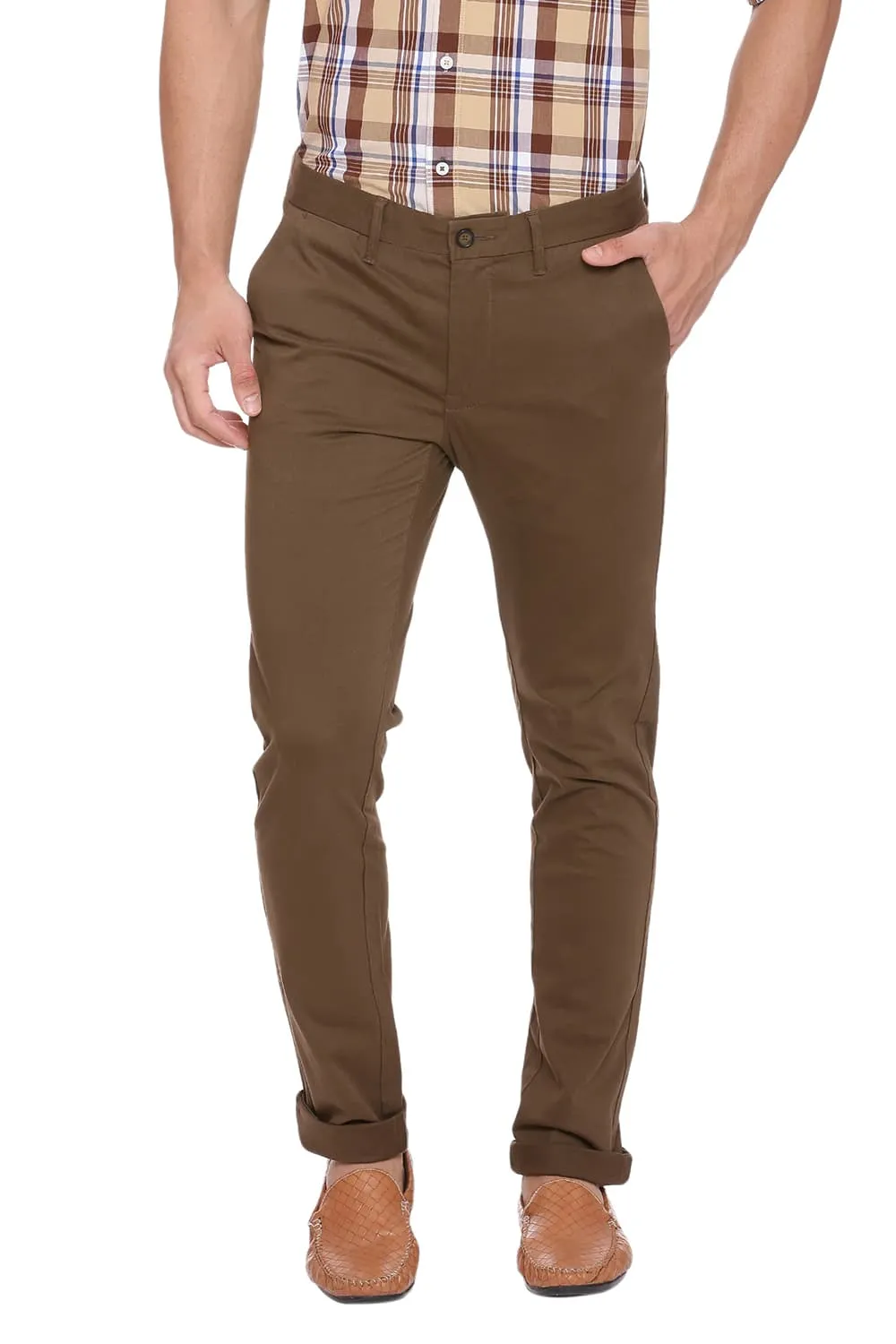 Basics Tapered Fit Stretch Trouser