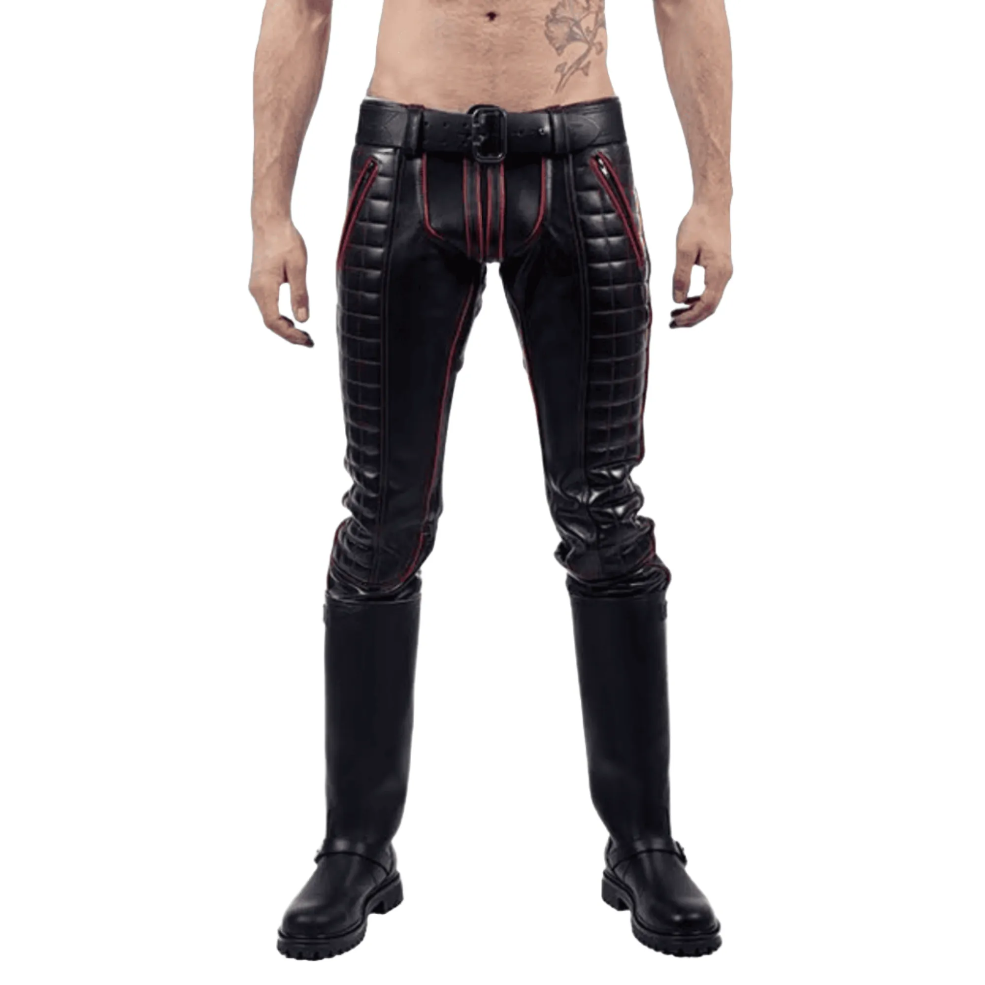 Black Leather Pants for Men