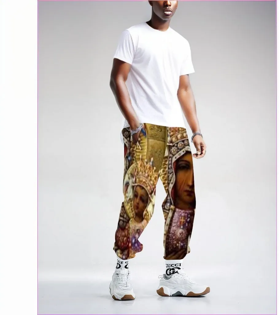 Black Madonna Baggy Jogger Pants