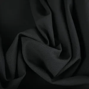 Black Wool Stretch Fabric 4059