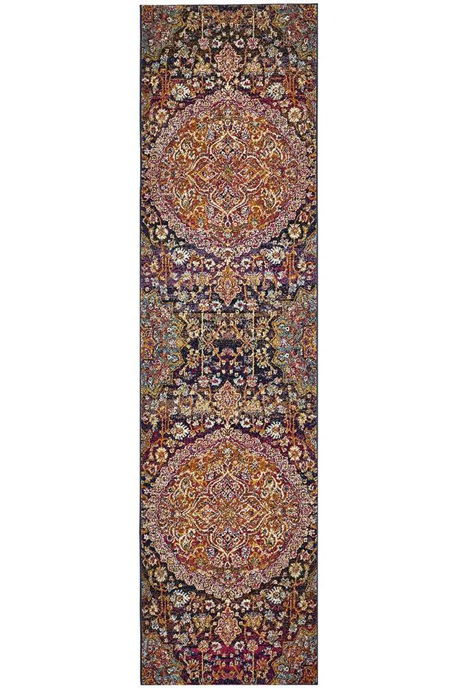 Boho Vintage Natalie Multi Coloured Rug