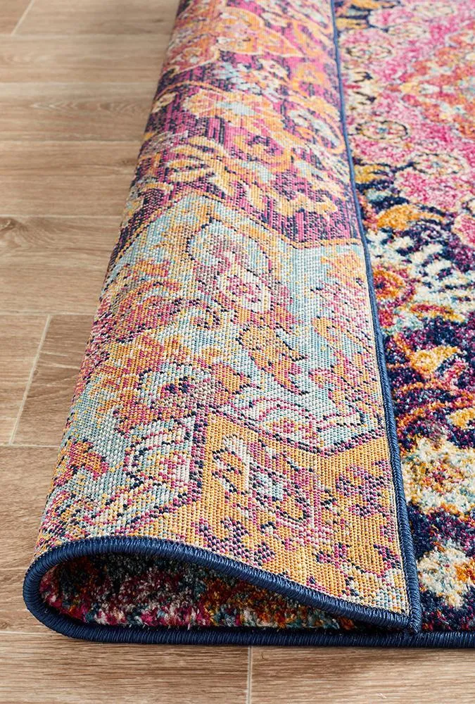 Boho Vintage Natalie Multi Coloured Rug