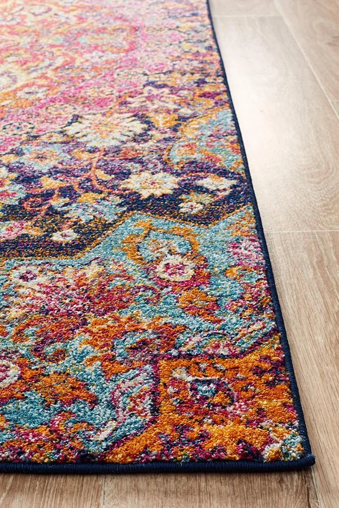 Boho Vintage Natalie Multi Coloured Rug