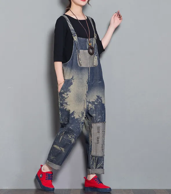 Denim Casual Spring Denim Overall Women Jumpsuits QY3