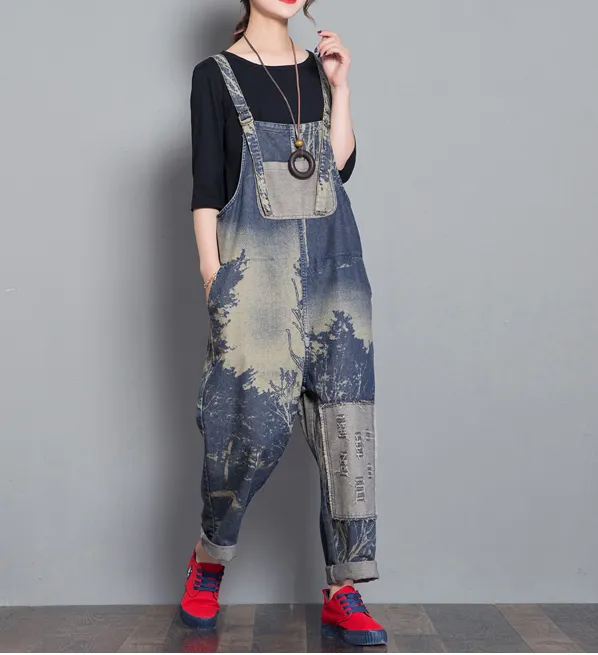 Denim Casual Spring Denim Overall Women Jumpsuits QY3