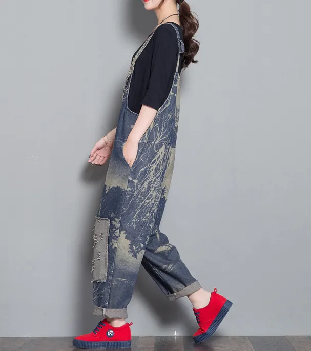 Denim Casual Spring Denim Overall Women Jumpsuits QY3