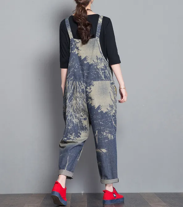 Denim Casual Spring Denim Overall Women Jumpsuits QY3