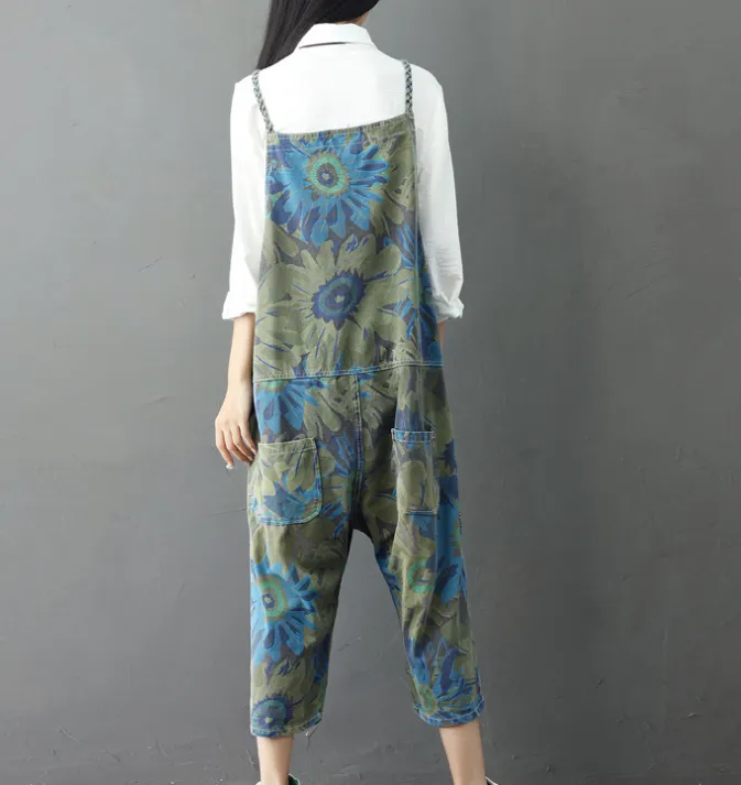 Denim Loose Casual Summer Denim Overall Loose Women Jumpsuits CNHK07164