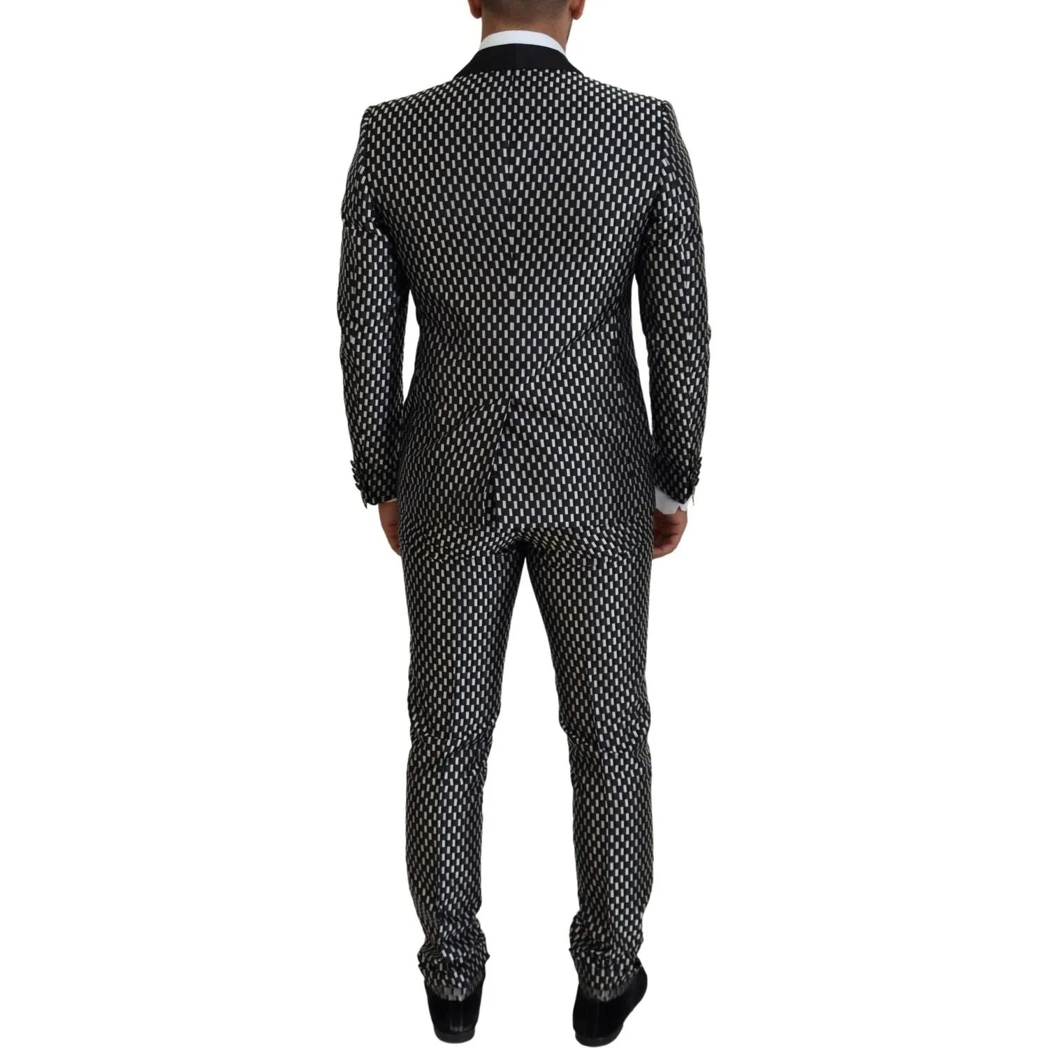 Dolce & Gabbana Elegant Black Silk Blend Slim Fit Suit