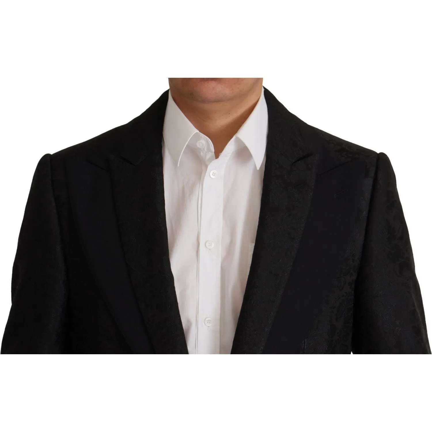 Dolce & Gabbana Elegant Black Two-Piece Martini Suit