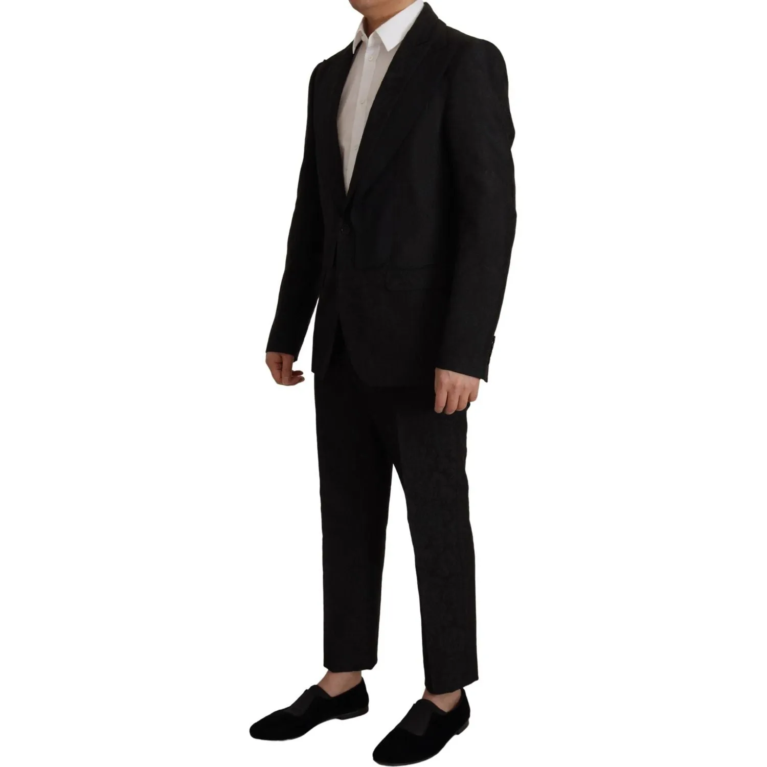 Dolce & Gabbana Elegant Black Two-Piece Martini Suit