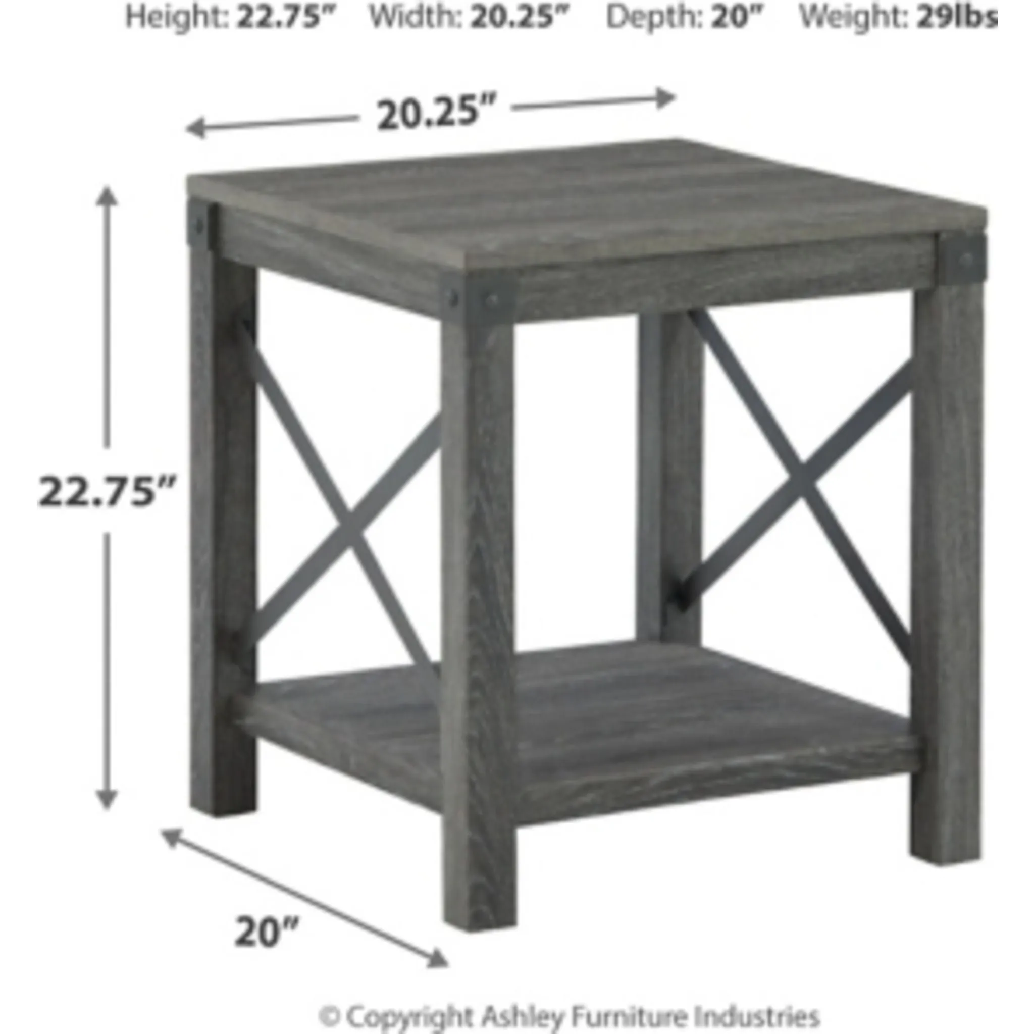 Freedan Square End Table