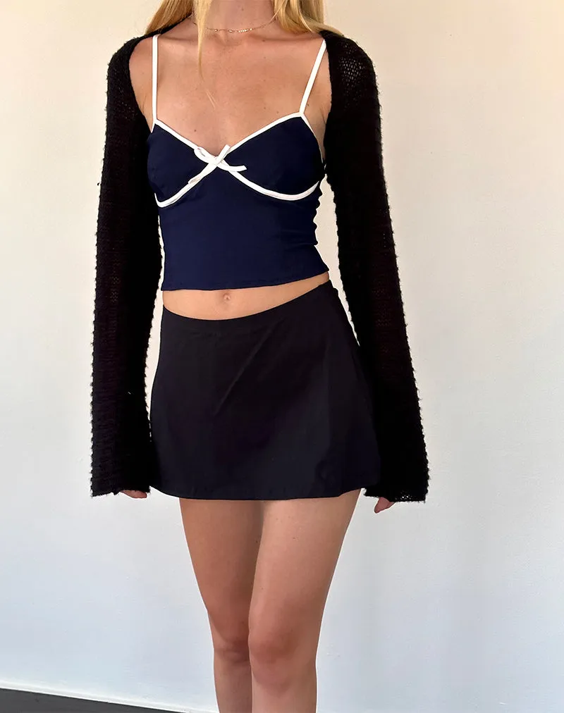 Insa Tailored Cami Top in Navy