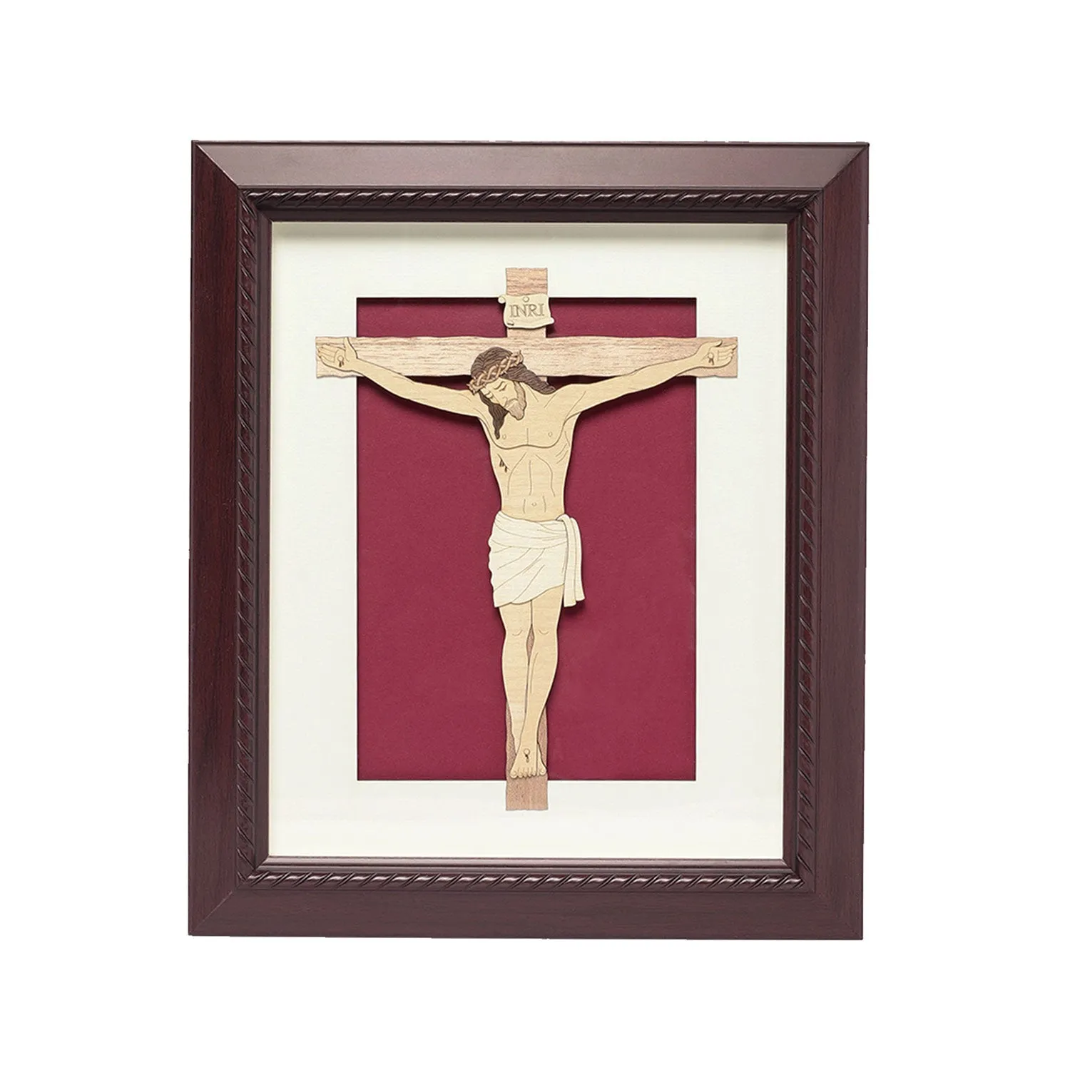 Jesus Wood Art Frame 11 in x 13 in