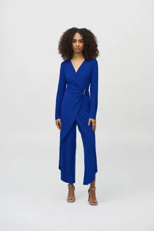 Joseph Ribkoff Silky Knit Wrap Culotte Jumpsuit