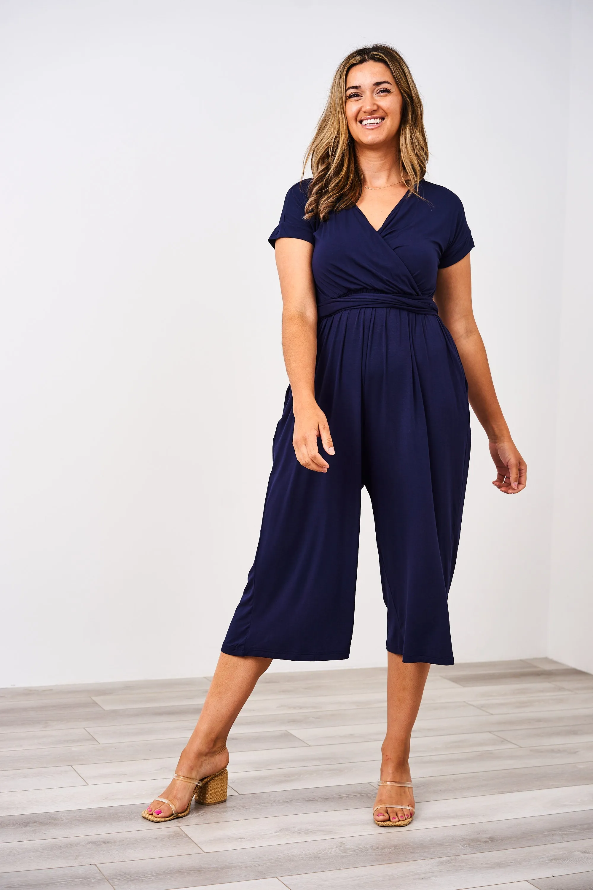 Latched Mama V-Neck Nursing Jumpsuit