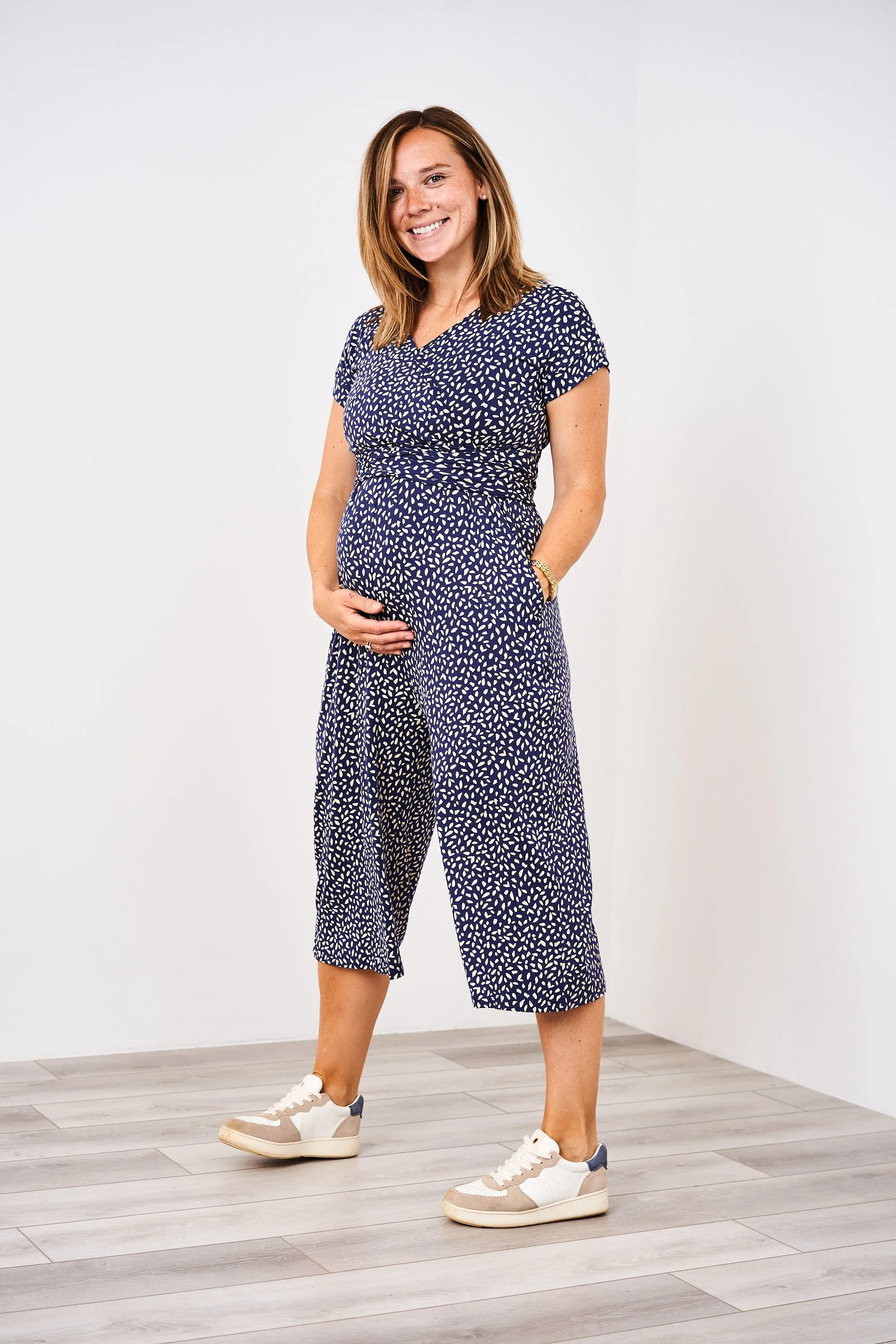 Latched Mama V-Neck Nursing Jumpsuit