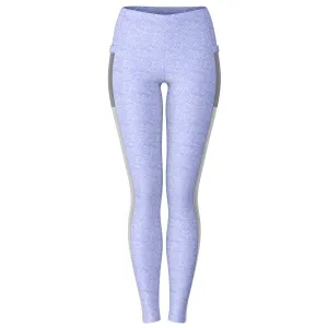 Lilac Patterned Mesh Pocket Legging