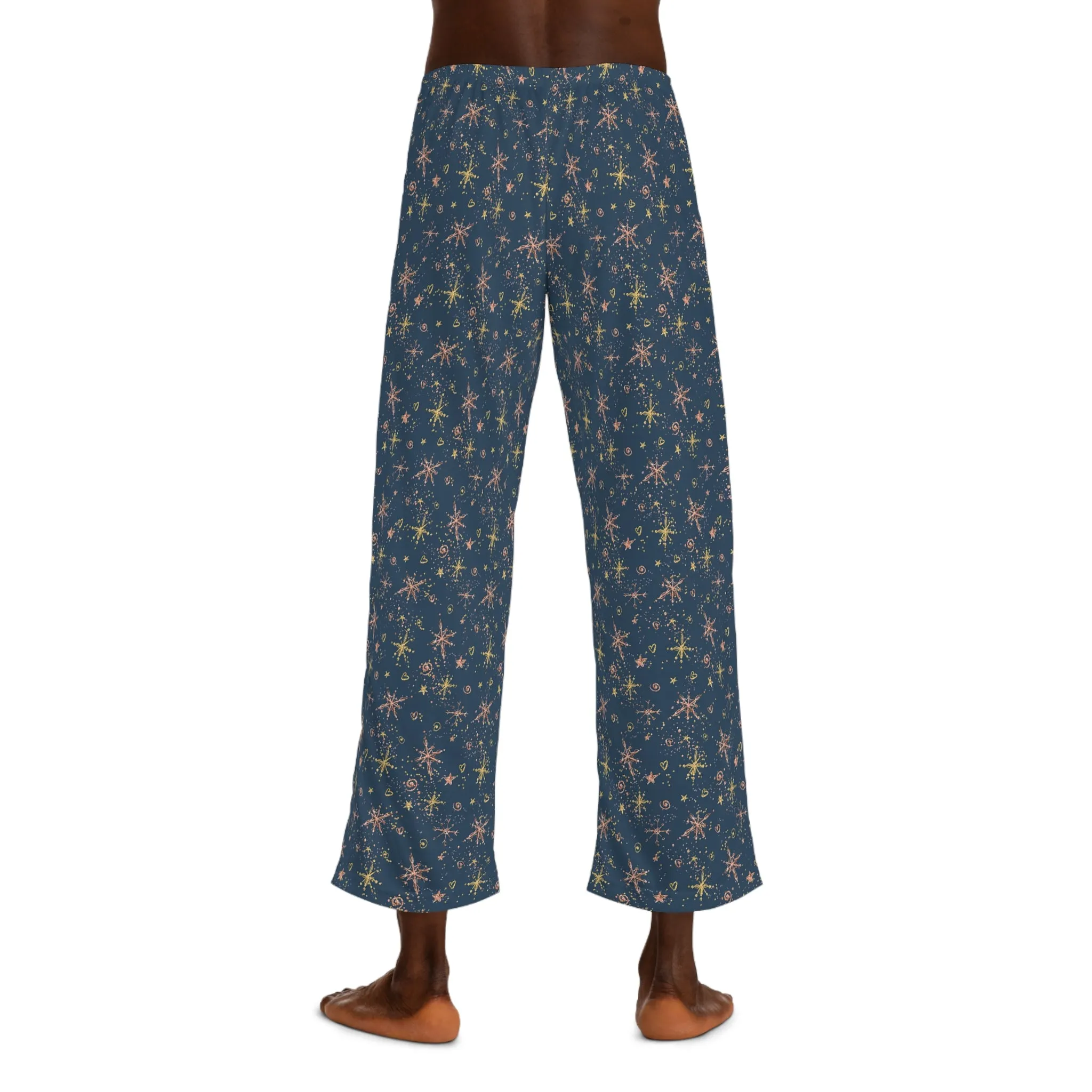 Men's Pyjama Pants, Christmas Stars, Sleepwear Bottoms