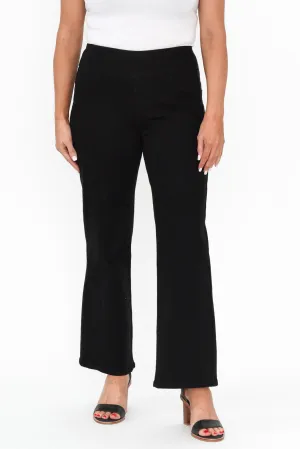 Nicola Black Wide Leg Jeans