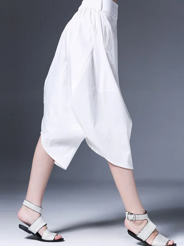 Original Simple Casual Loose White Harem Pants