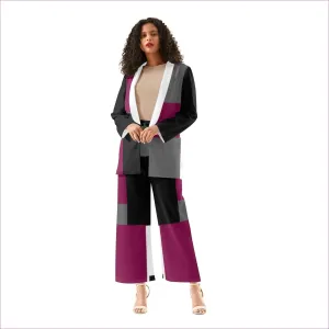 Patchwork Womens Suit