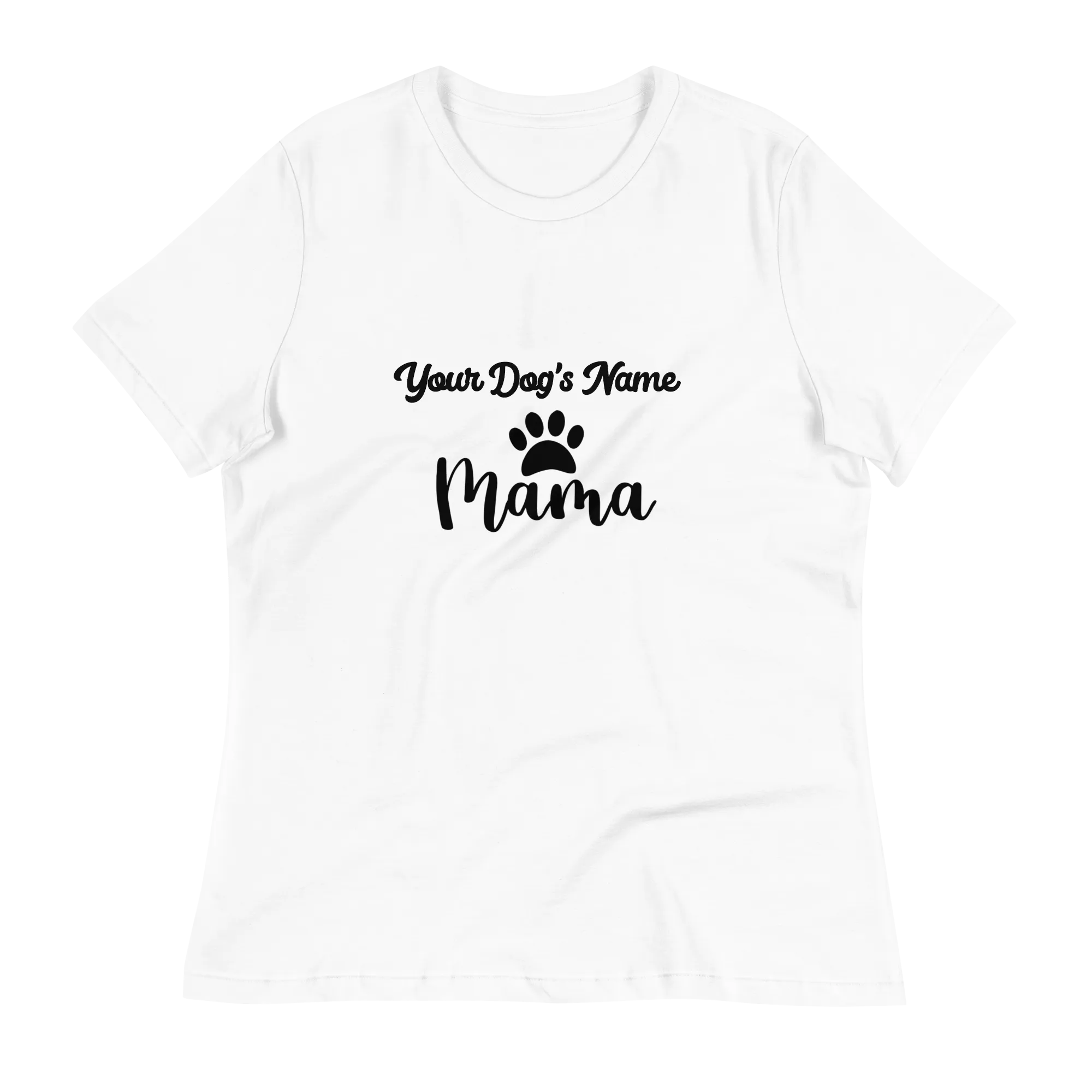 Personalized Dog Mama T-Shirt