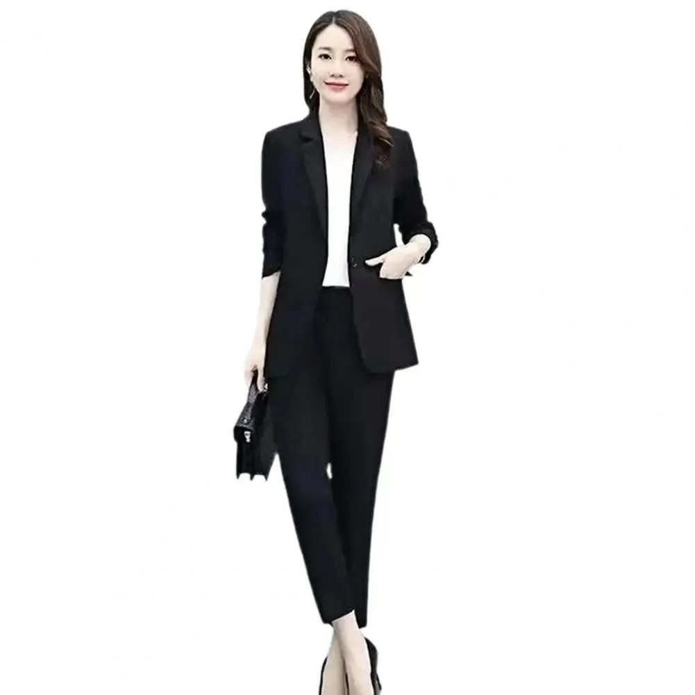 Professional Ol Commuter Style Suit Women Formal Office Attire Set Elegant Women's Business Suit Set with for Formal