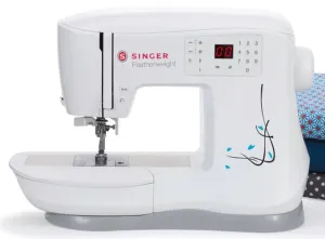 Singer C240 Dual Feed Ultimate Bundle * Offer * with Extension Table and 6 dual feed foot set worth over £150 - Sewing and Quilting machine * Dual Feed IEF System, Portable, strong machine.