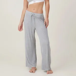 Solid Drawstring Elastic Wide-Leg Loose Spring Summer Casual Sweat Lounge Pants