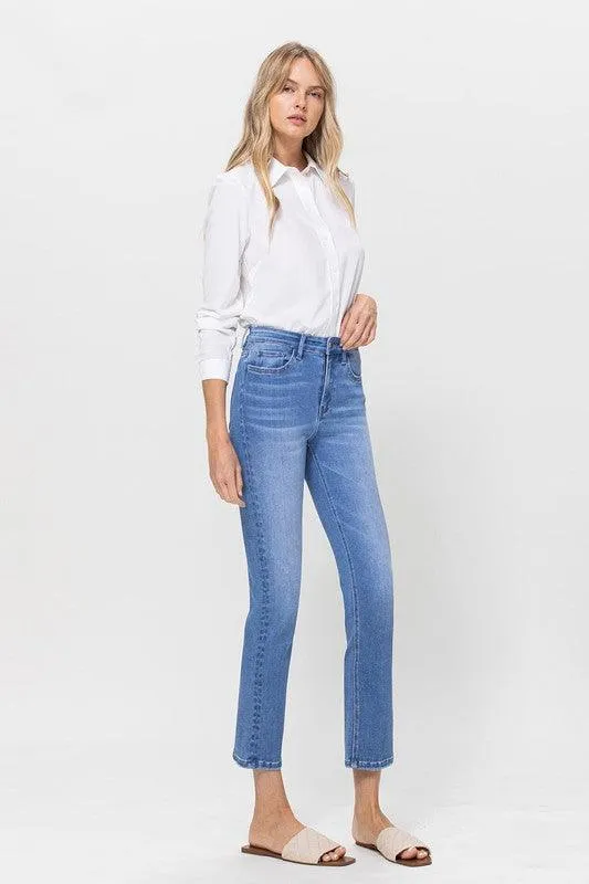 Vervet Stretch Crop Slim Straight Jeans