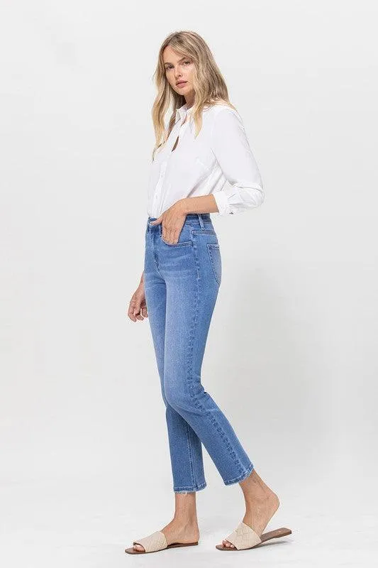 Vervet Stretch Crop Slim Straight Jeans