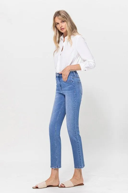 Vervet Stretch Crop Slim Straight Jeans