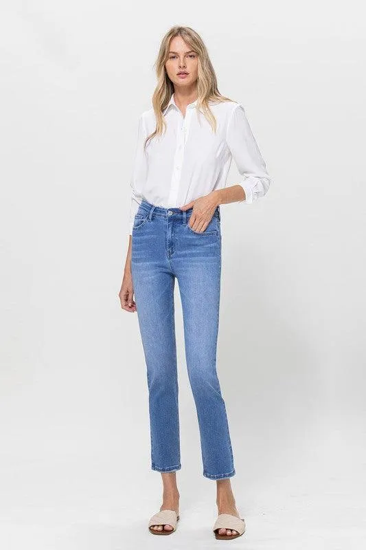 Vervet Stretch Crop Slim Straight Jeans