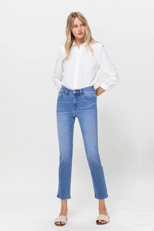 Vervet Stretch Crop Slim Straight Jeans