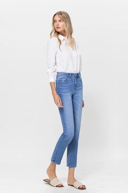 Vervet Stretch Crop Slim Straight Jeans