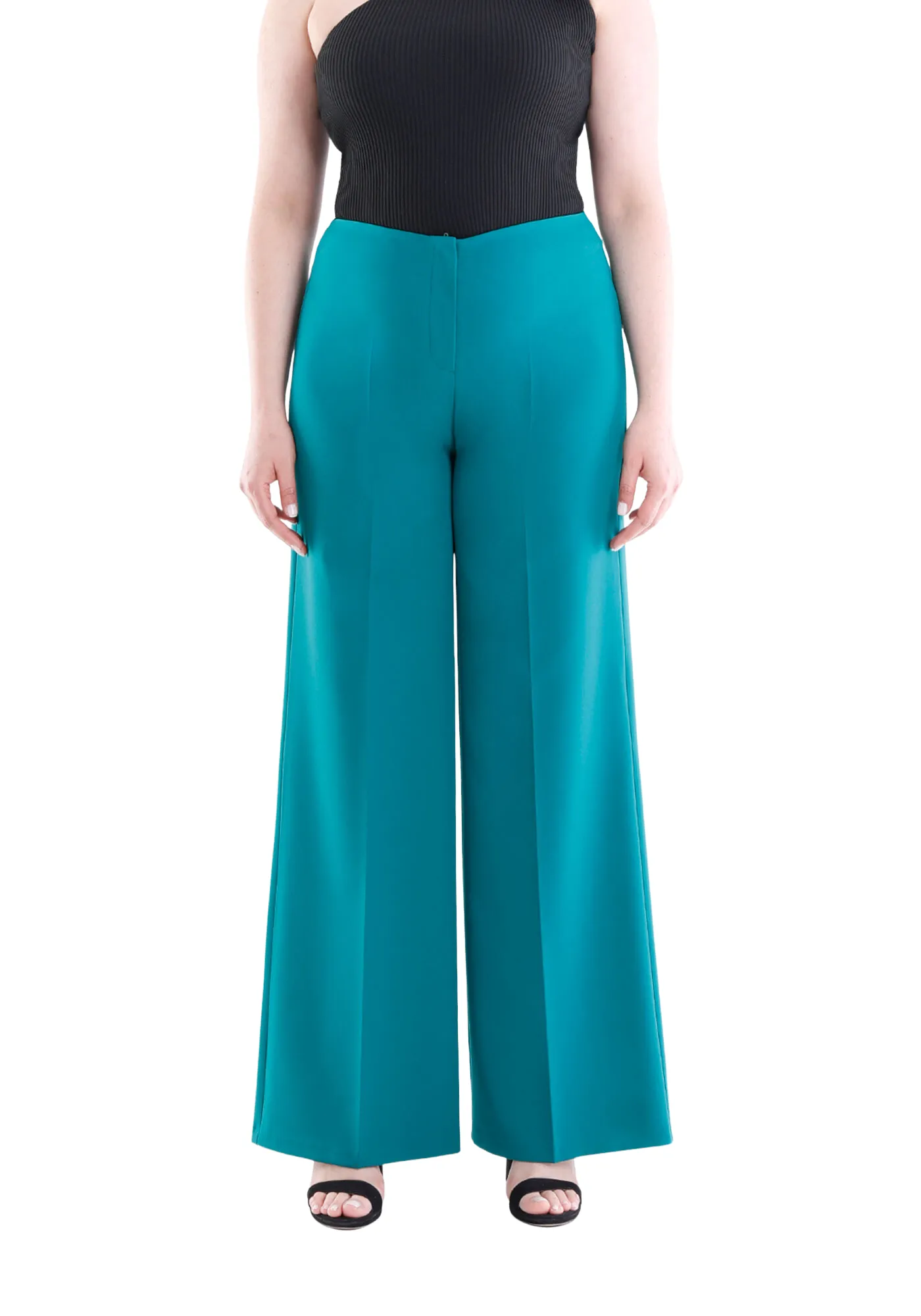 Wide Leg Pants - Regular & Plus Size Flare Trousers