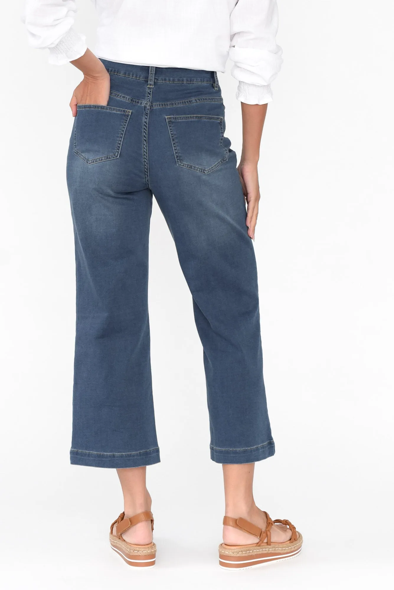 Winnie Blue Wide Leg Jeans