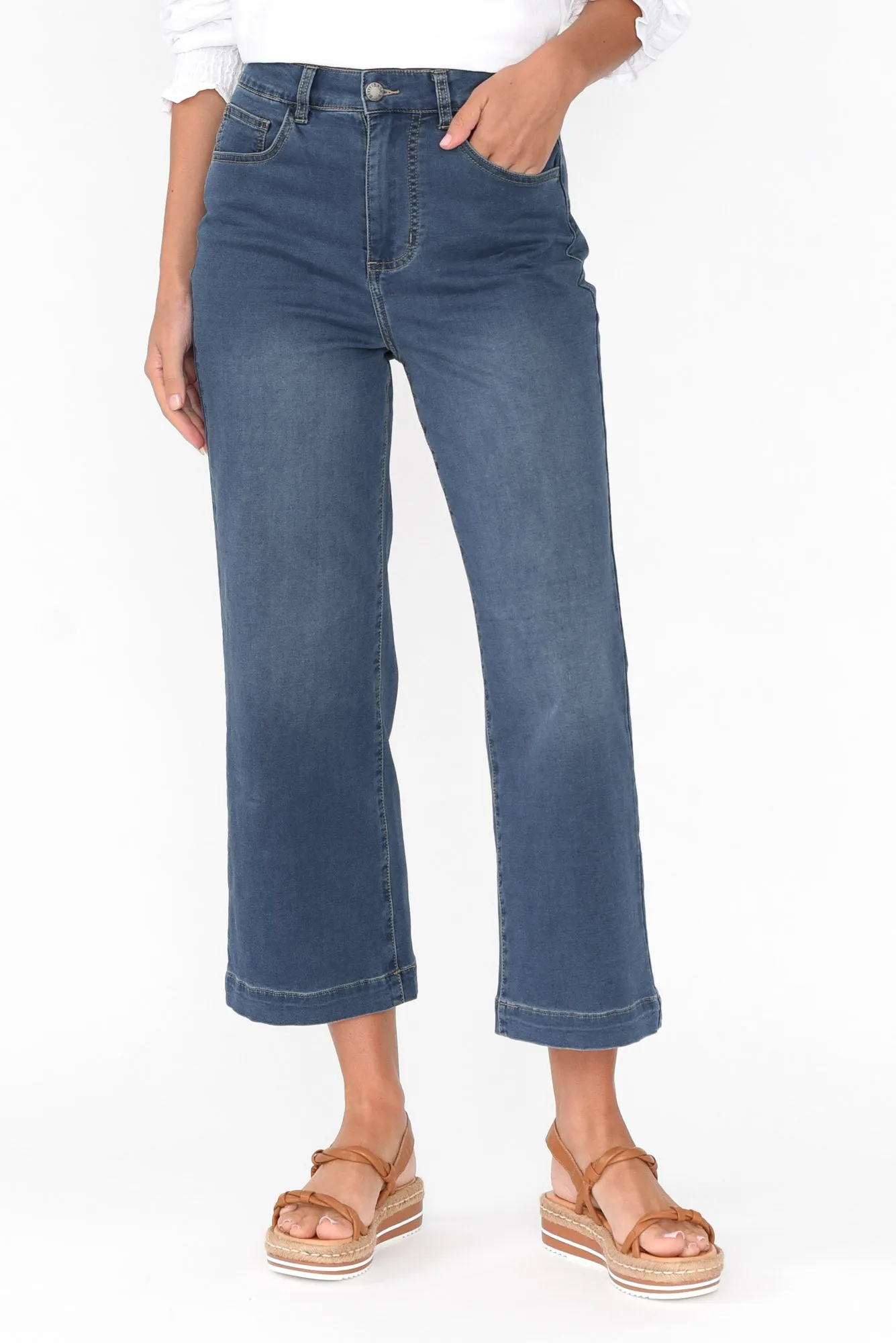 Winnie Blue Wide Leg Jeans