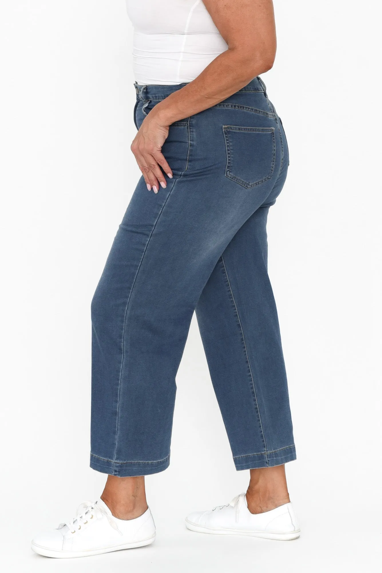 Winnie Blue Wide Leg Jeans