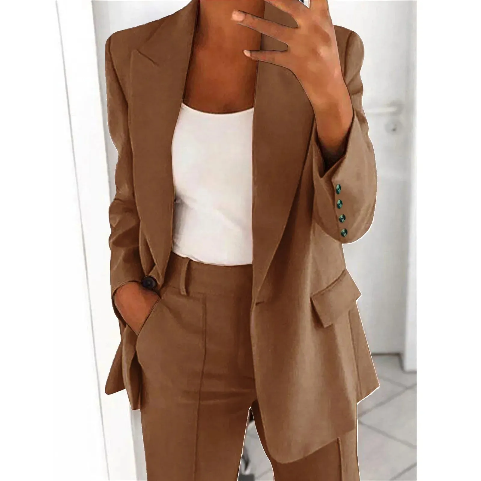 Women's Blazer Elegant Sporty Summer Fitted Jacket Suit Jacket Business Oversize Tracksuit Kpop blouse tops Kawaii