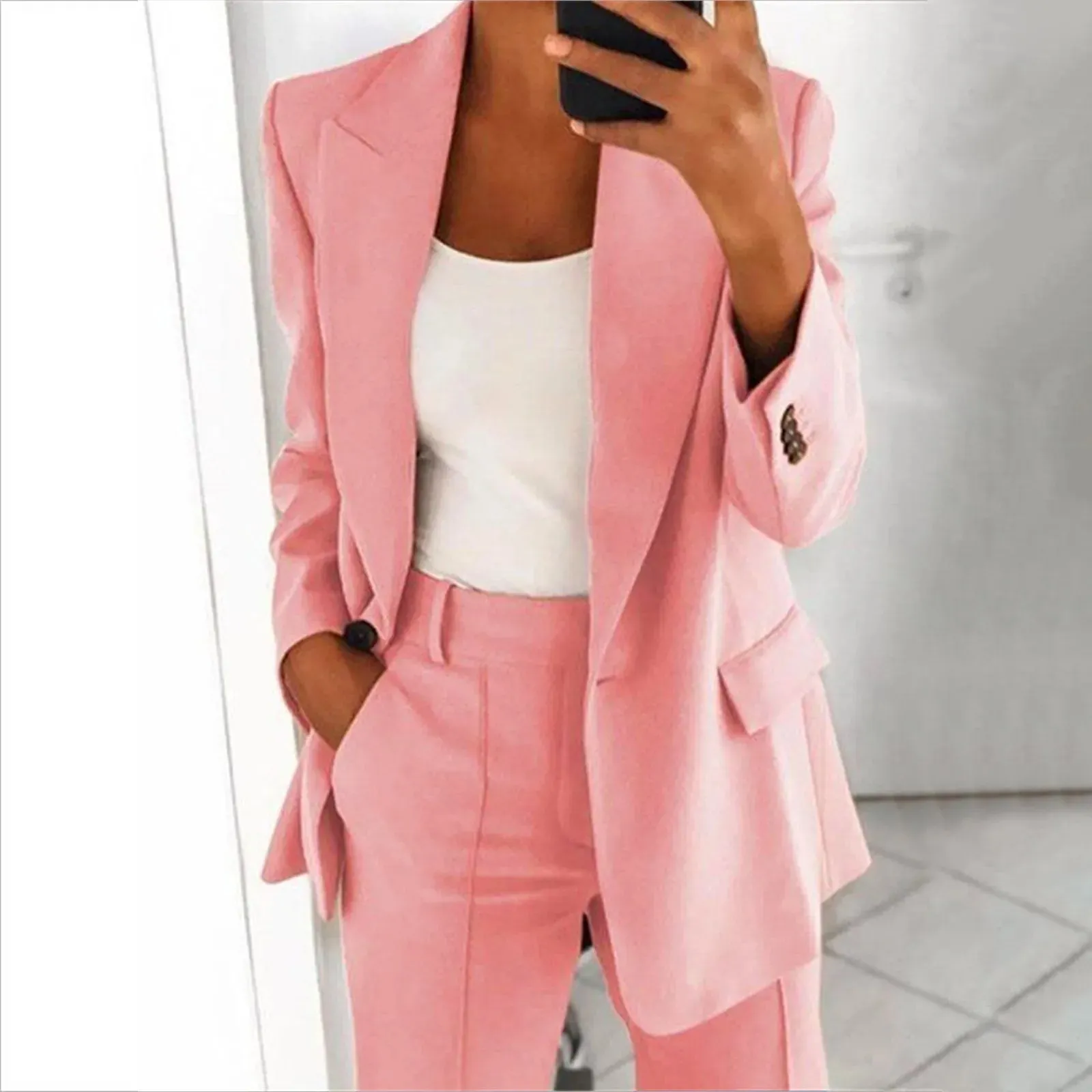 Women's Blazer Elegant Sporty Summer Fitted Jacket Suit Jacket Business Oversize Tracksuit Kpop blouse tops Kawaii