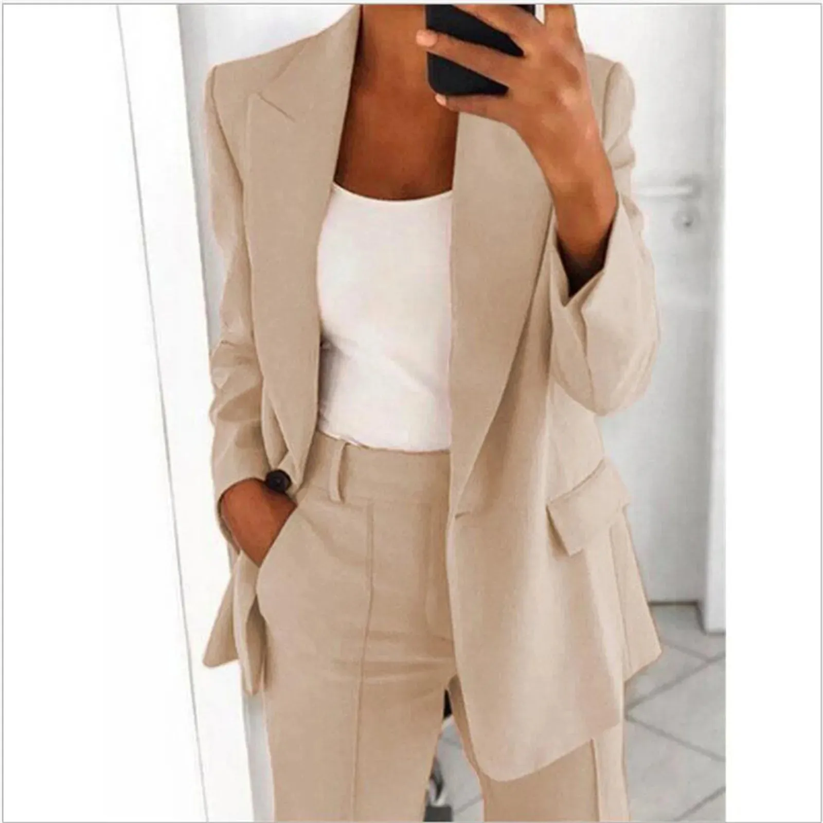 Women's Blazer Elegant Sporty Summer Fitted Jacket Suit Jacket Business Oversize Tracksuit Kpop blouse tops Kawaii